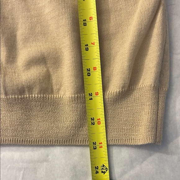 Brooks Brothers Light Tan V-Neck Sweater - Picture 7 of 10